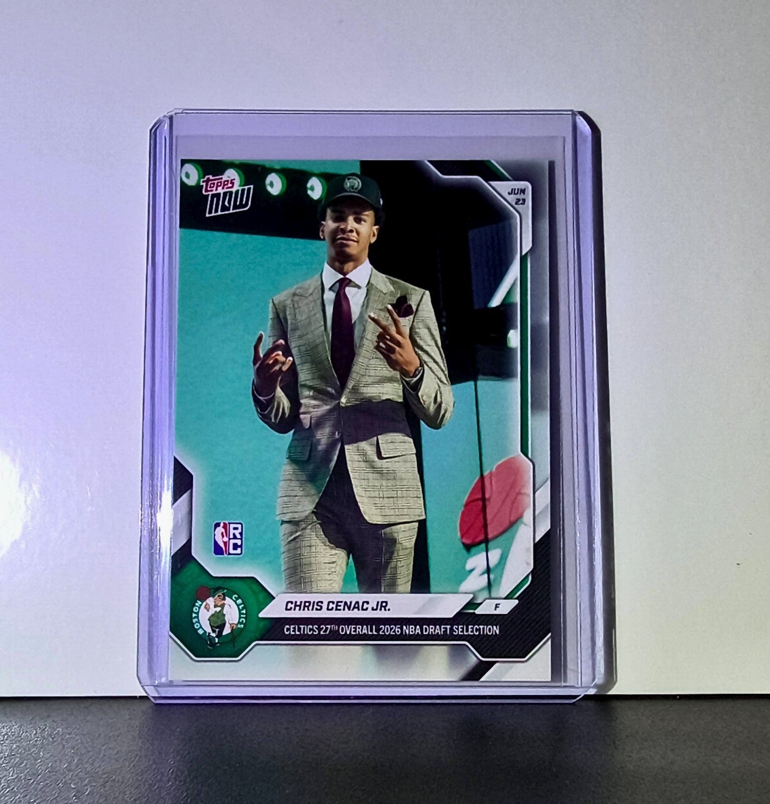 Chris Cenac Jr. Rookie 2026-27 Topps NBA Draft #CCEN Card Boston Celtics