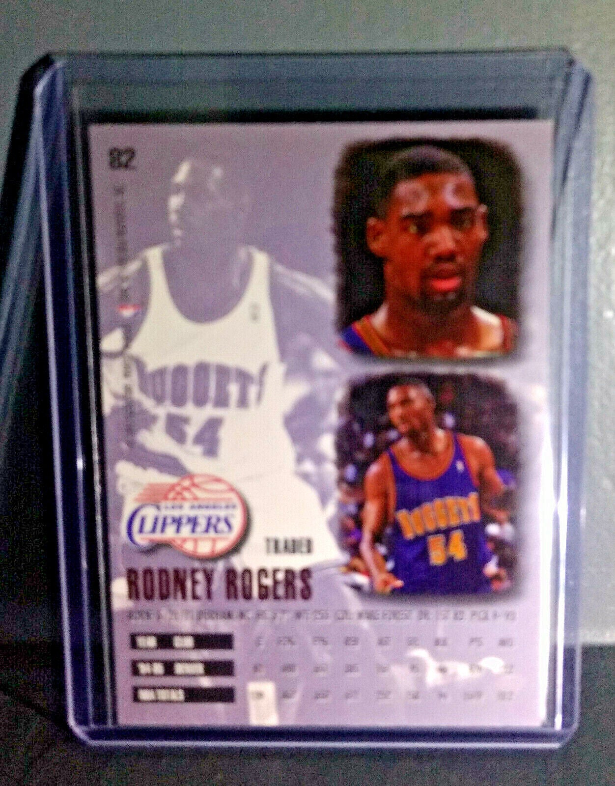 1995-96 Rodney Rogers Fleer Ultra #82 Basketball Card