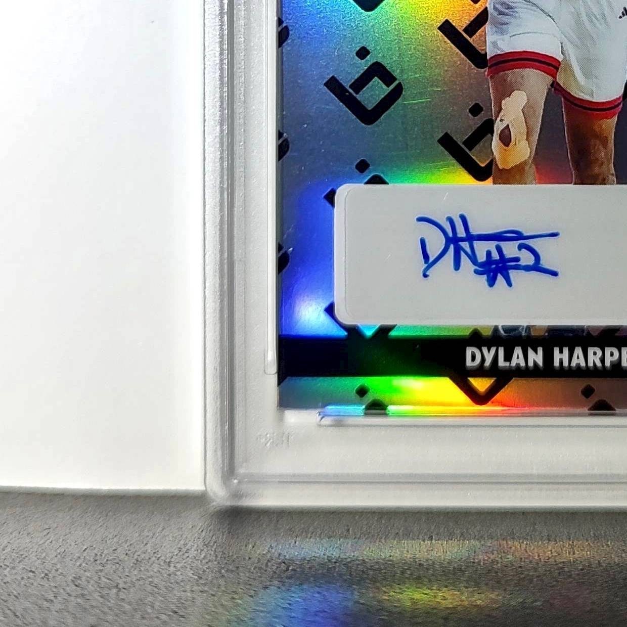 Dylan Harper 2025 Leaf Metal #BILA-DH1 Refractor PSA 9 Auto 10