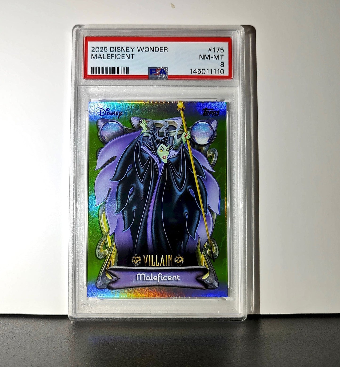 Maleficent 2025 Topps Disney Wonder #175 Card Sleeping Beauty PSA 8