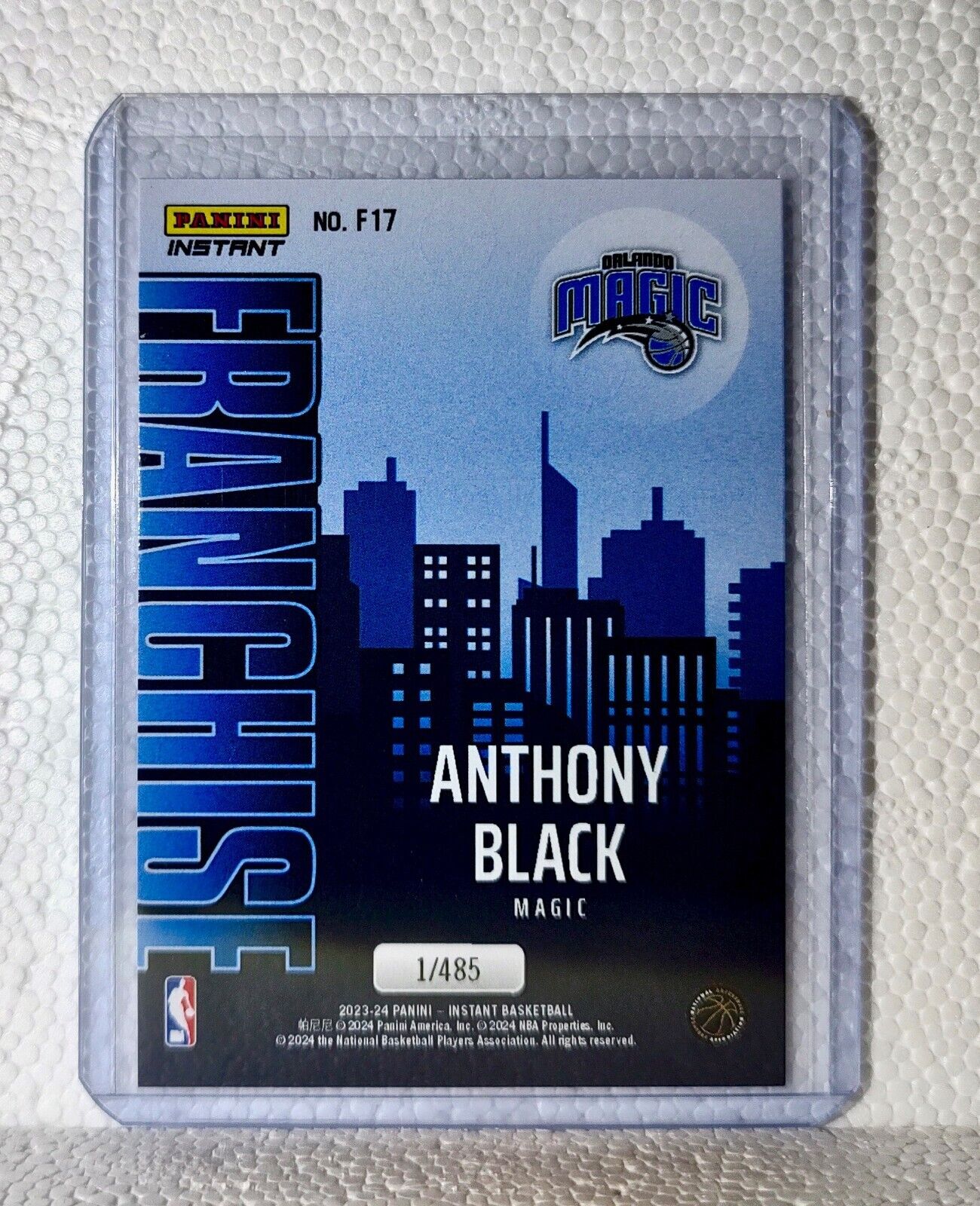 Anthony Black 2023-24 NBA #17 Franchise Basketball Card Orlando Magic 1/485