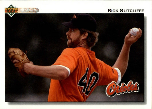 Rick Sutcliffe 1992 Upper Deck MLB #708 Baseball Card Baltimore Orioles