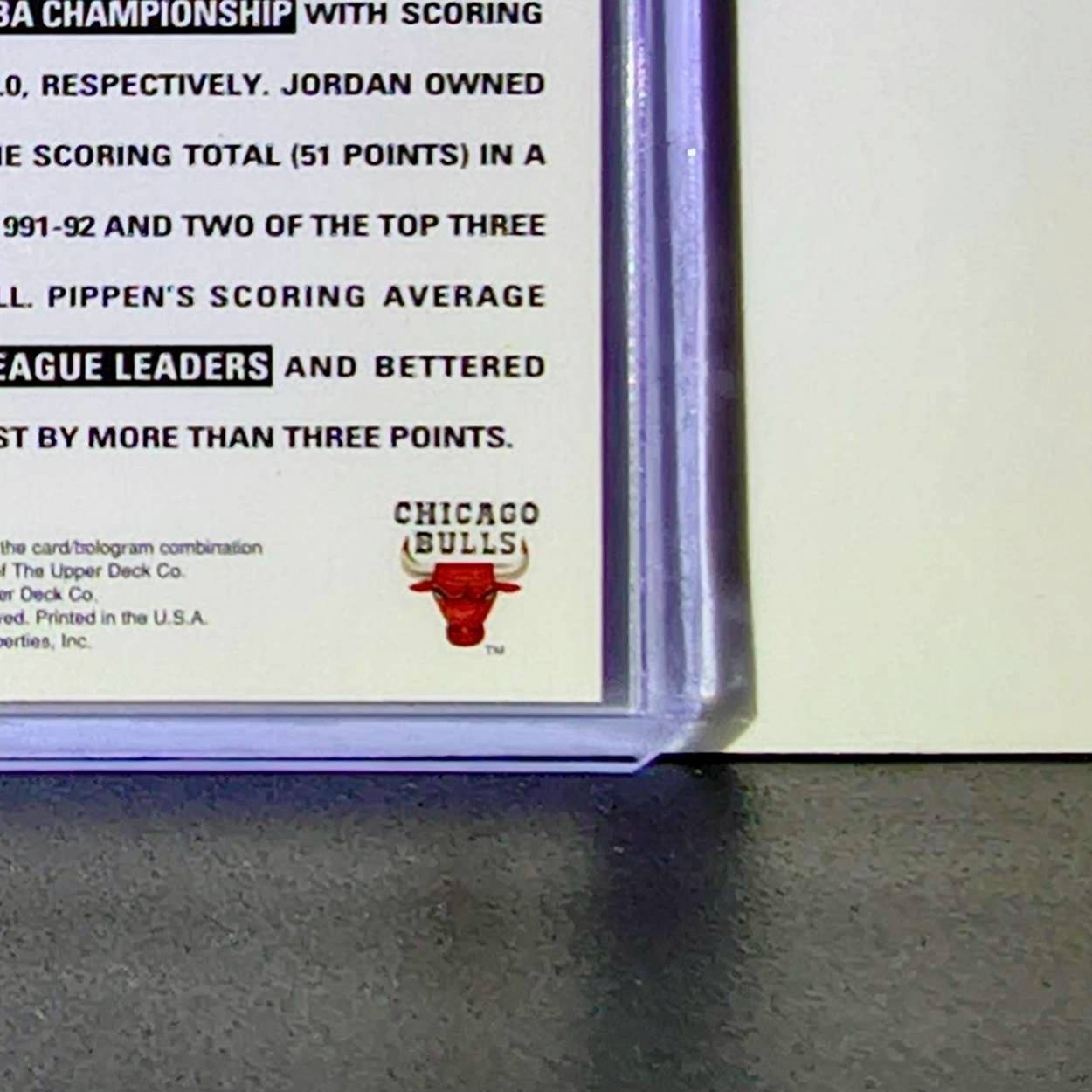 Michael Jordan Scottie Pippen 1992-93 Upper Deck Scoring Threats #62 Card Bulls