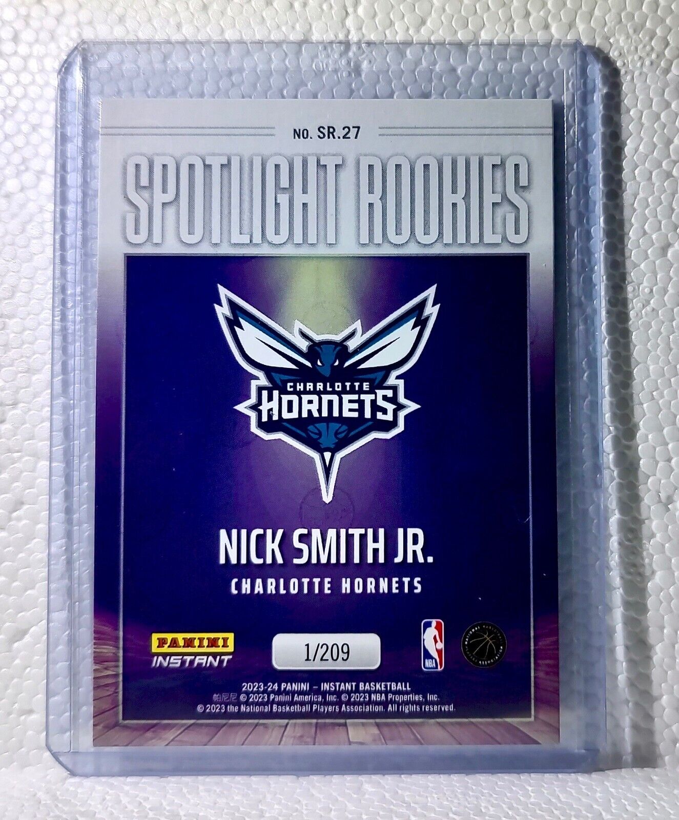 Nick Smith Jr. 2023-24 Panini #27 NBA Spotlight Rookies Basketball Card 1/209