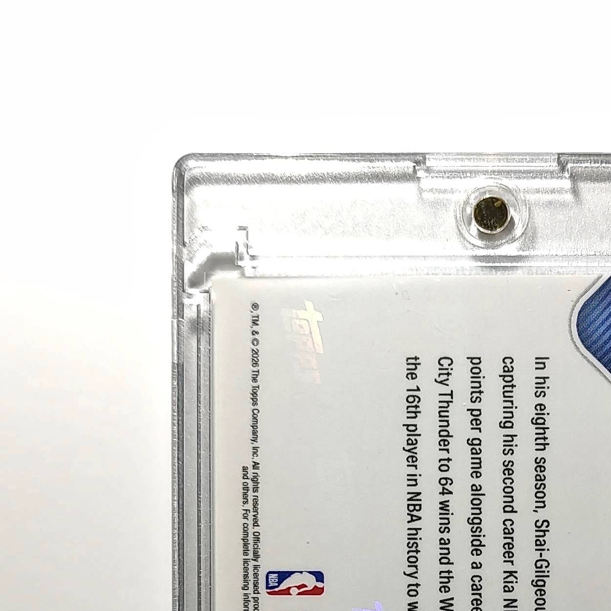 Shai Gilgeous-Alexander 2025-26 Topps MVPA Most Valuable Player 18/50 Gold Card