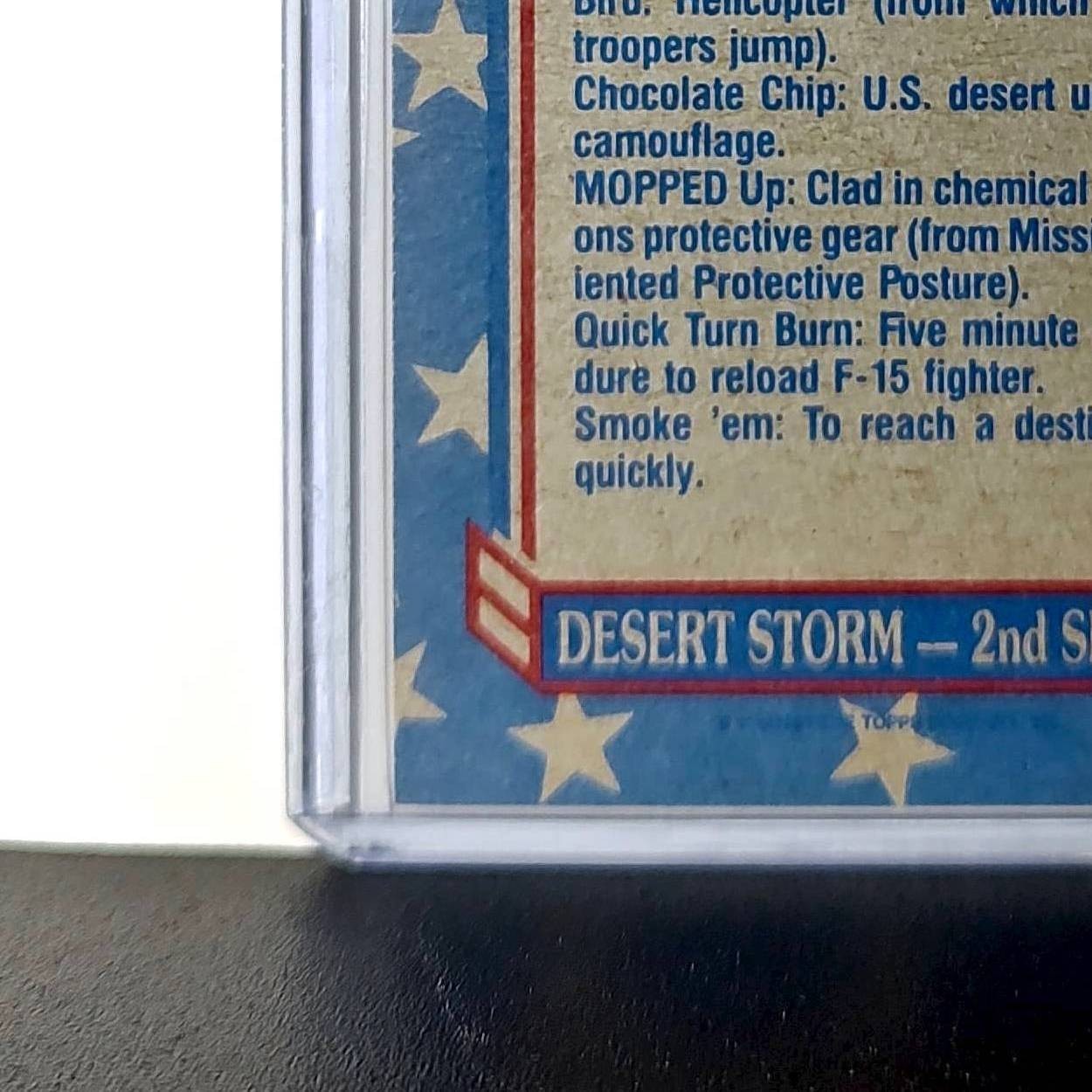 Desert Storm Slang 1991 Topps Desert Storm #145 Card