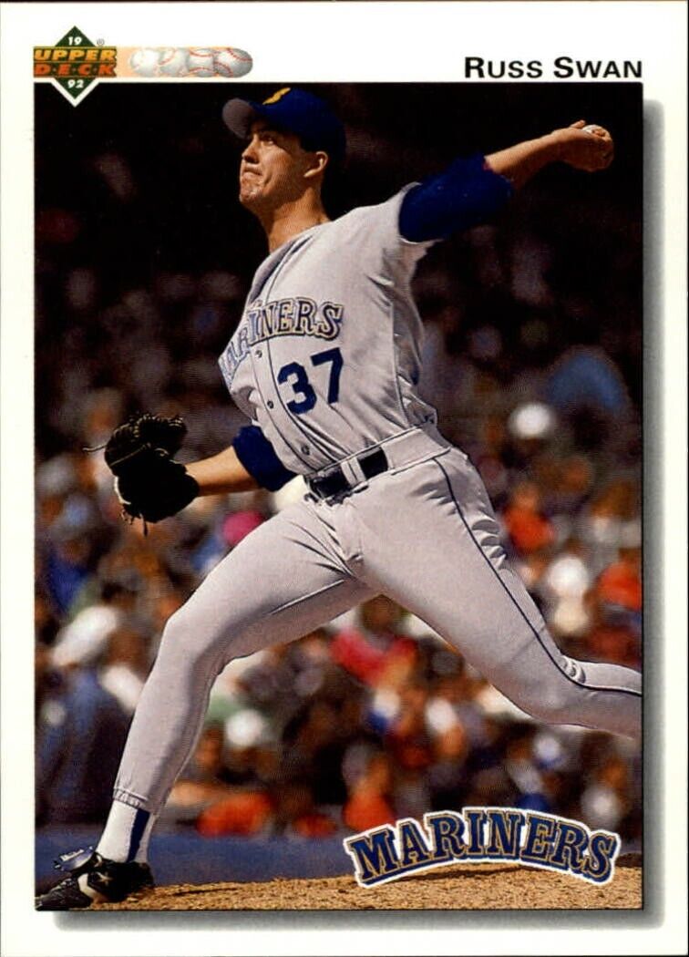 Russ Swan 1992 Upper Deck MLB #618 Baseball Card Seattle Mariners