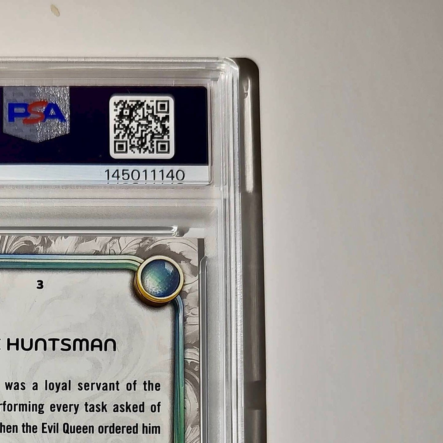 The Huntsman 2025 Topps Disney #3 Winter Snow White and the Seven Dwarfs PSA 8