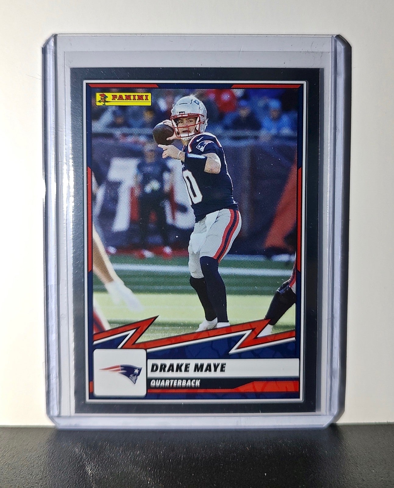 Drake Maye 2025 Panini NFL #35 Foil Sticker Card New England Patriots
