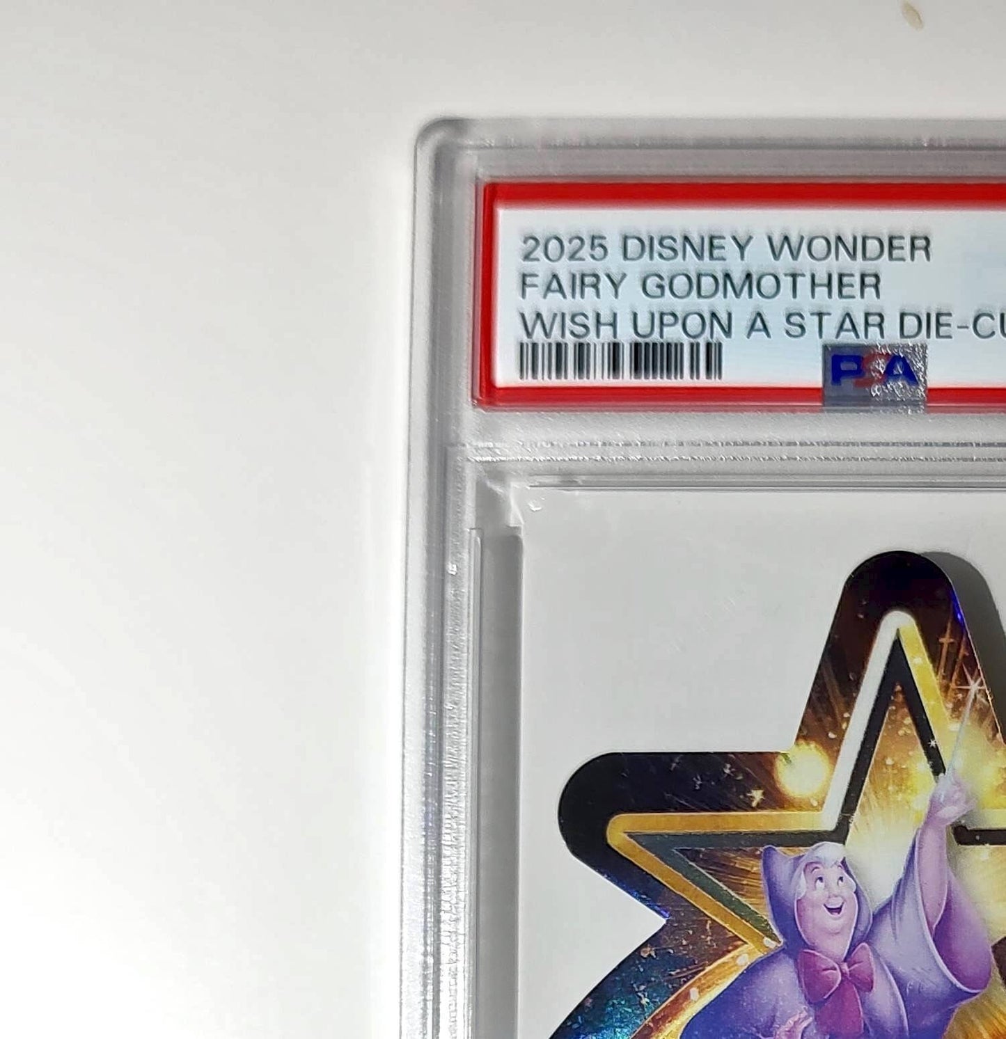 Fairy Godmother 2025 Topps Chrome Disney #W-20 Wish Upon A Star Die Cut PSA 9