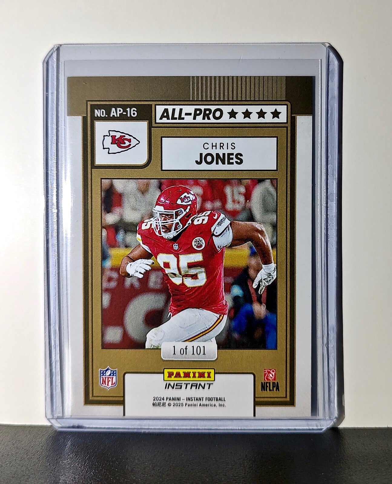Chris Jones 2024 All-Pro Panini NFL #16 Football Card Chiefs 1 of 101