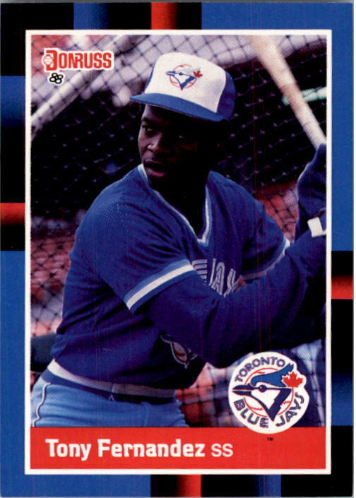 1988 Tony Fernandez Donruss Baseball Card #319