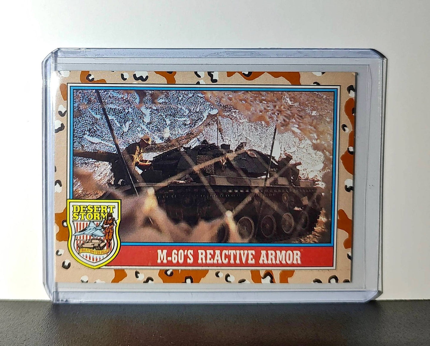 M-60 Reactive Armor 1991 Topps Desert Storm #106 Card