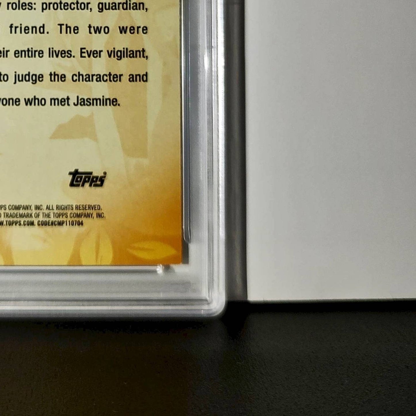 Rajah 2025 Topps Disney #FF-12 Furry Friends Card Aladdin PSA 9