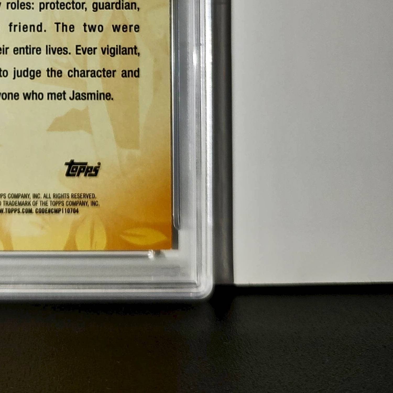 Rajah 2025 Topps Disney #FF-12 Furry Friends Card Aladdin PSA 9