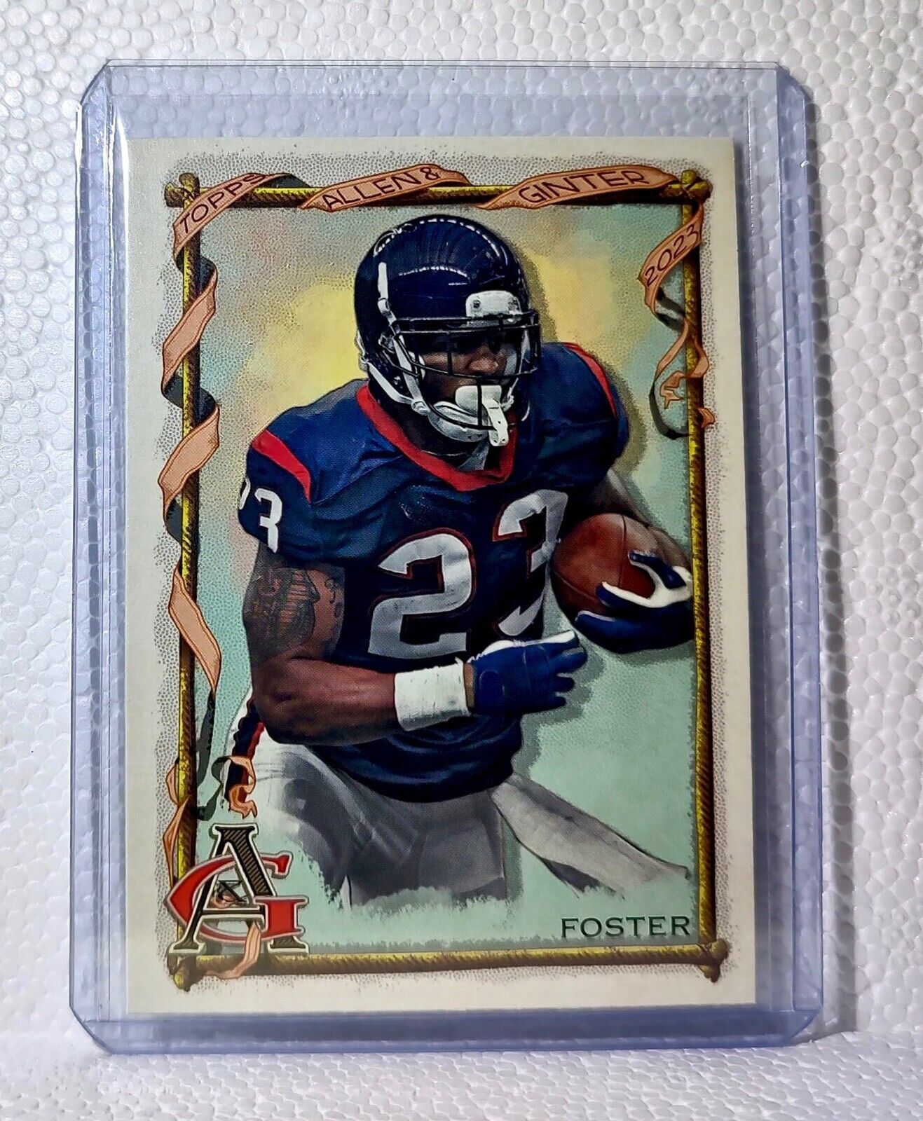 Adrian Foster 2023 Topps Allen & Ginter NFL #446 Football Card Houston Texans