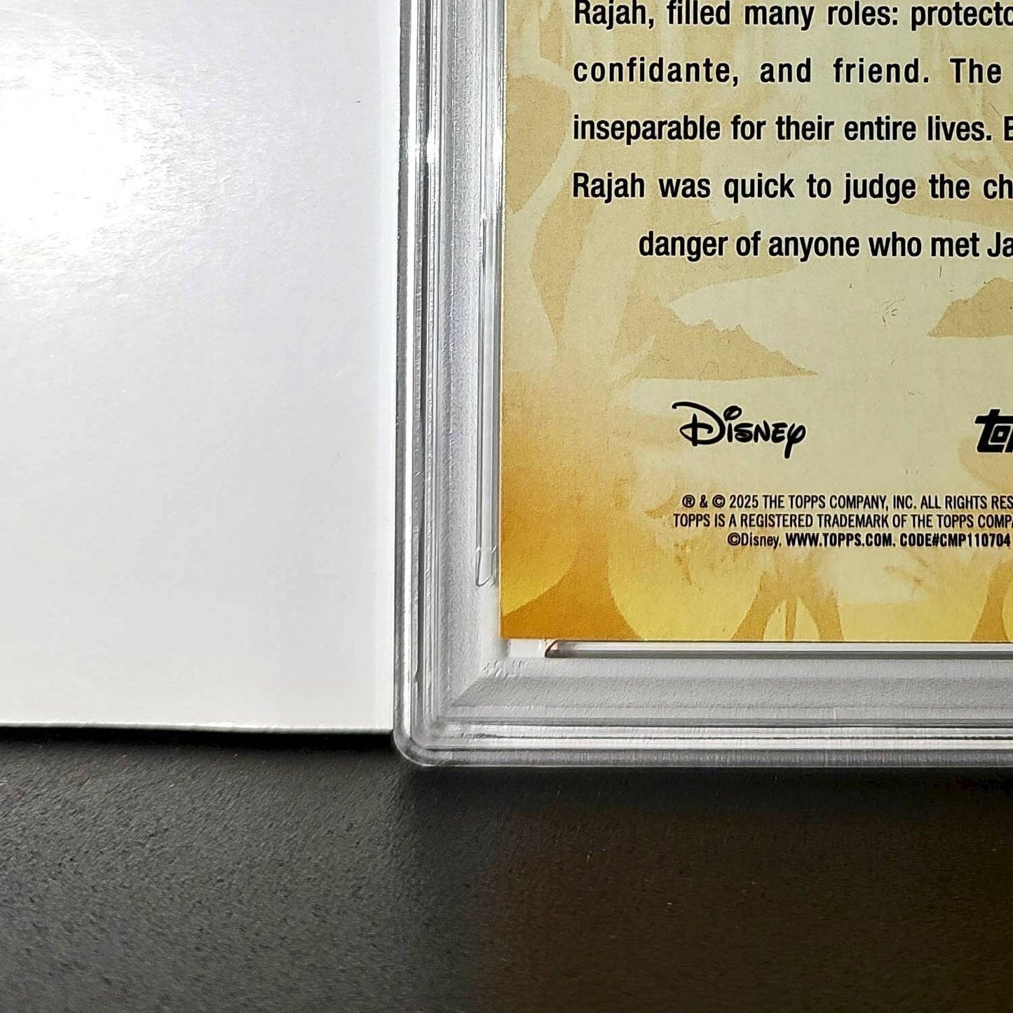 Rajah 2025 Topps Disney #FF-12 Furry Friends Card Aladdin PSA 9 MT