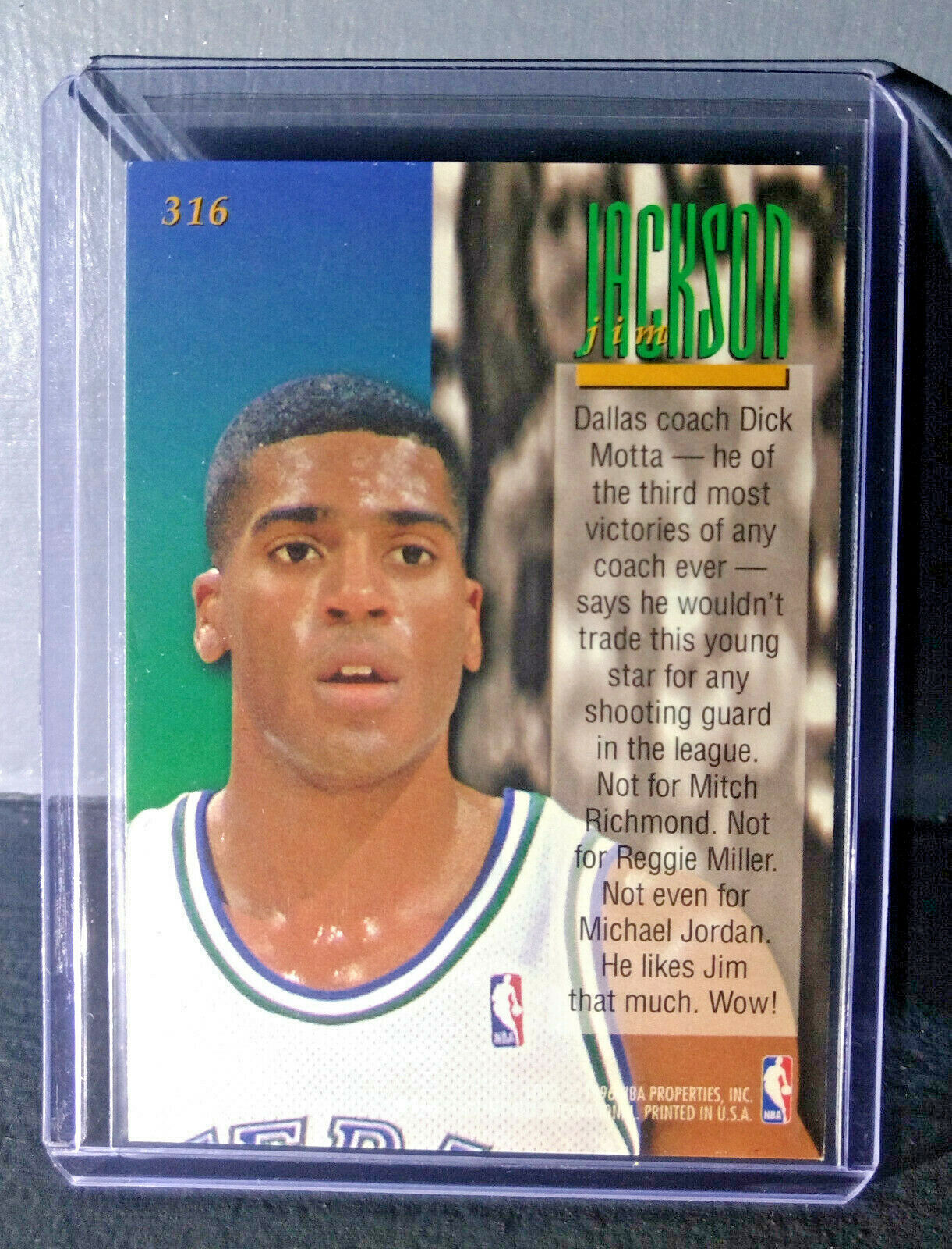 1995-96 Jim Jackson Fleer Ultra #316 Encore Basketball Card