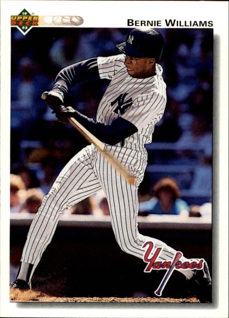 Bernie Williams 1992 Upper Deck MLB #556 Baseball Card New York Yankees