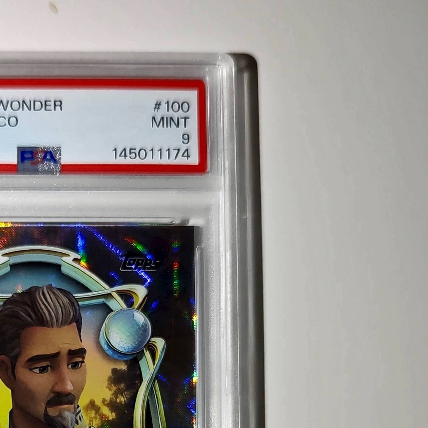 King Magnifico 2025 Topps Disney Wonder #100 Winter Variant Card Wish PSA 9