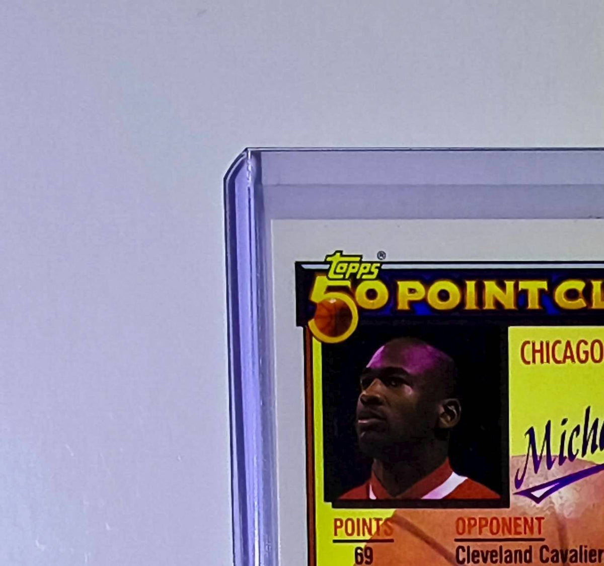 Michael Jordan 1992-93 Topps 50 Point Club #205 Basketball Card Chicago Bulls
