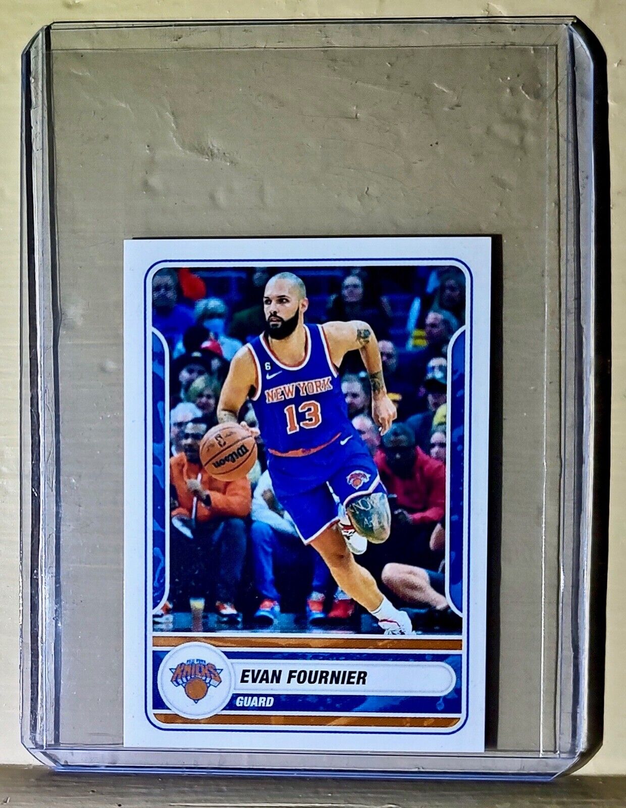 2023-24 Evan Fournier Panini NBA Basketball #241 Sticker New York Knicks