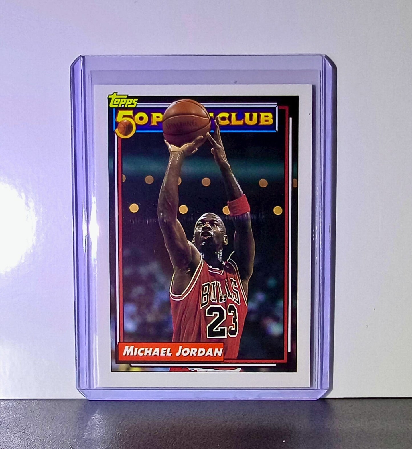 Michael Jordan 1992-93 Topps 50-Point Club #205 Basketball Card Chicago Bulls