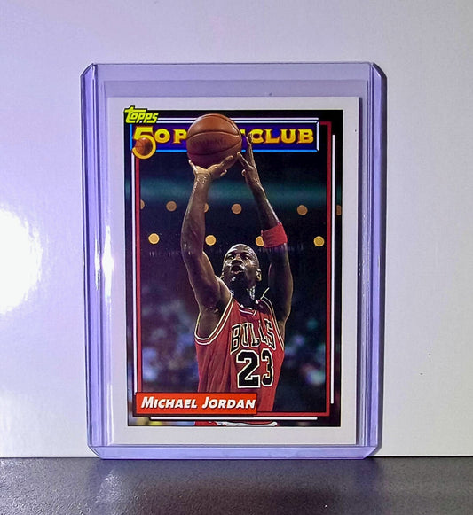 Michael Jordan 1992-93 Topps 50-Point Club #205 Basketball Card Chicago Bulls