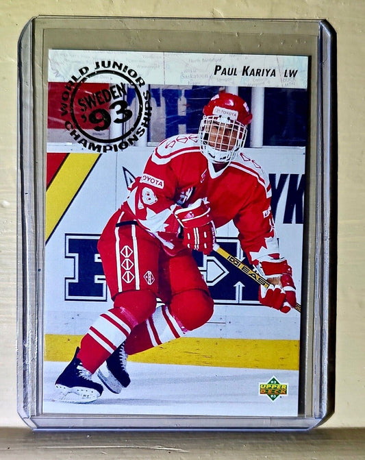 Paul Kariya 1992-93 Upper Deck World Junior Championships #586 Hockey Card