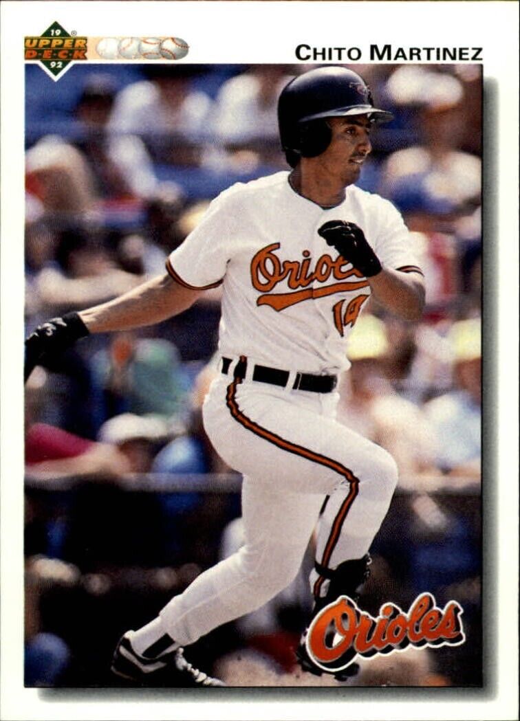 Chito Martinez 1992 Upper Deck MLB #672 Baseball Card Baltimore Orioles