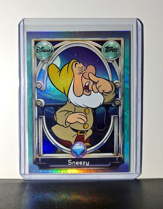 Sneezy 2025 Topps Disney Wonder #106 Diamond Card Snow White & the Seven Dwarfs