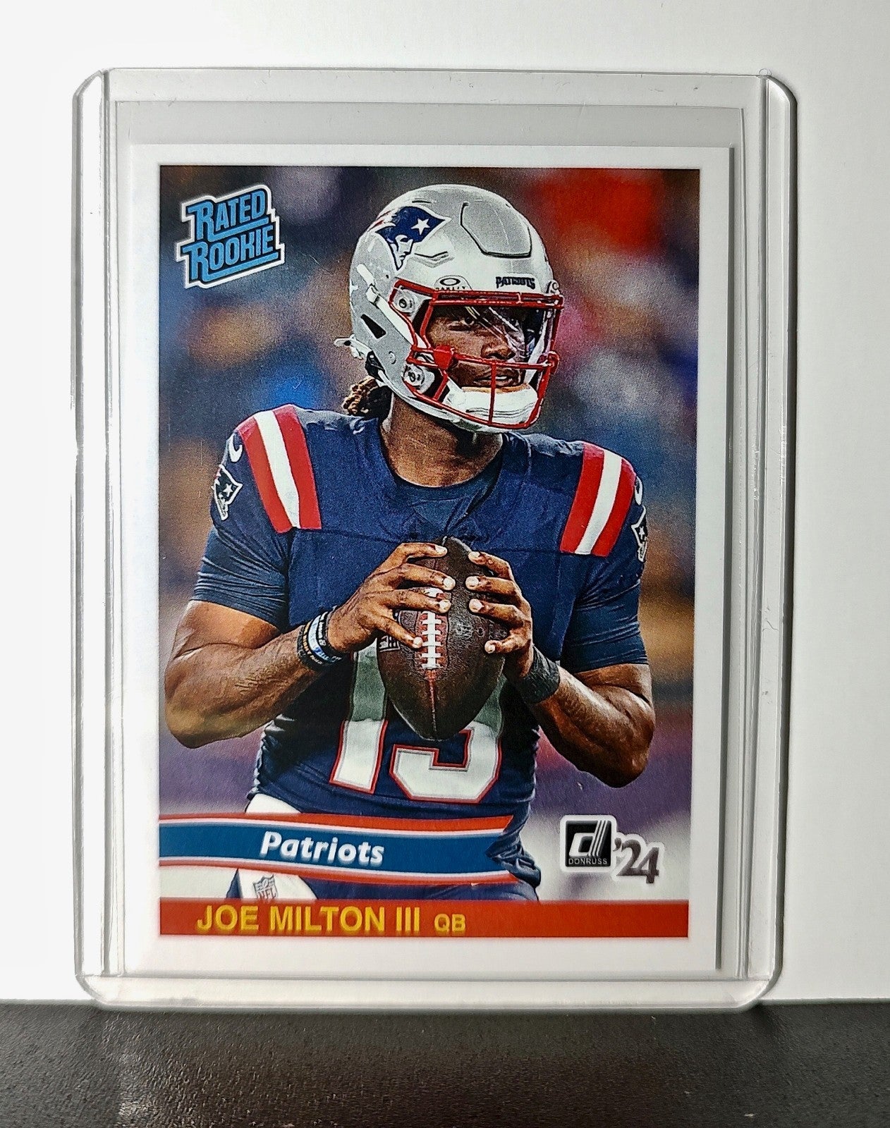 Joe Milton III Rookie 2024 Panini Rated Rookie Retro NFL #45 NE Patriots 1 of 89