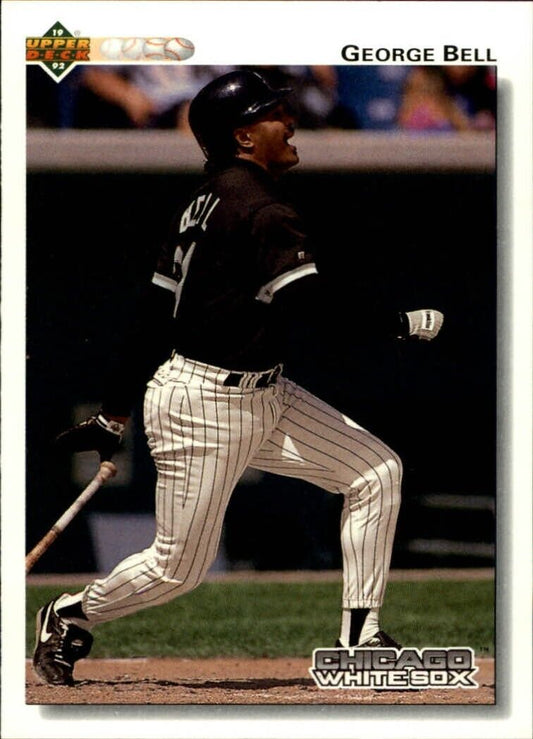 George Bell 1992 Upper Deck MLB #724 Baseball Card Chicago White Sox