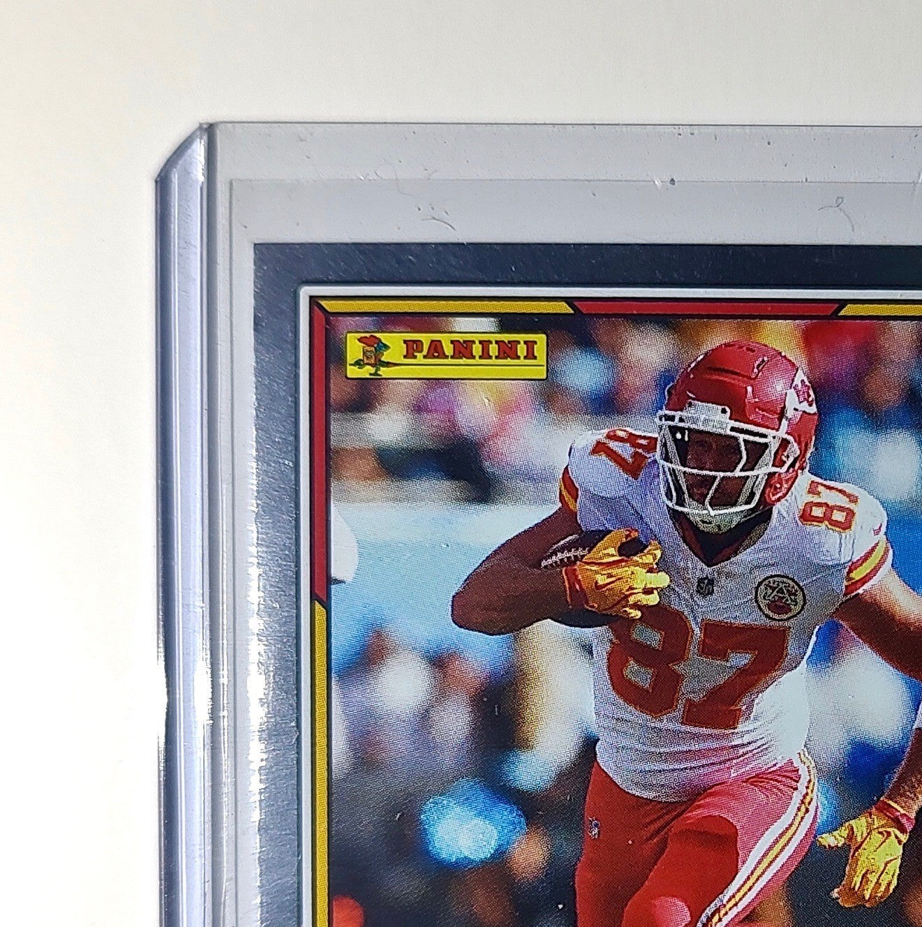 Travis Kelce 2025 Panini NFL #56 Foil Sticker Card Kansas City Chiefs