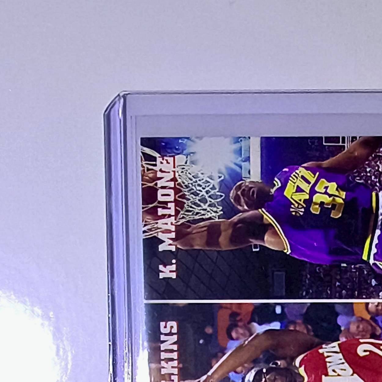 Michael Jordan Wilkins Malone 1993-94 NBA Hoops #283 Card Chicago Bulls