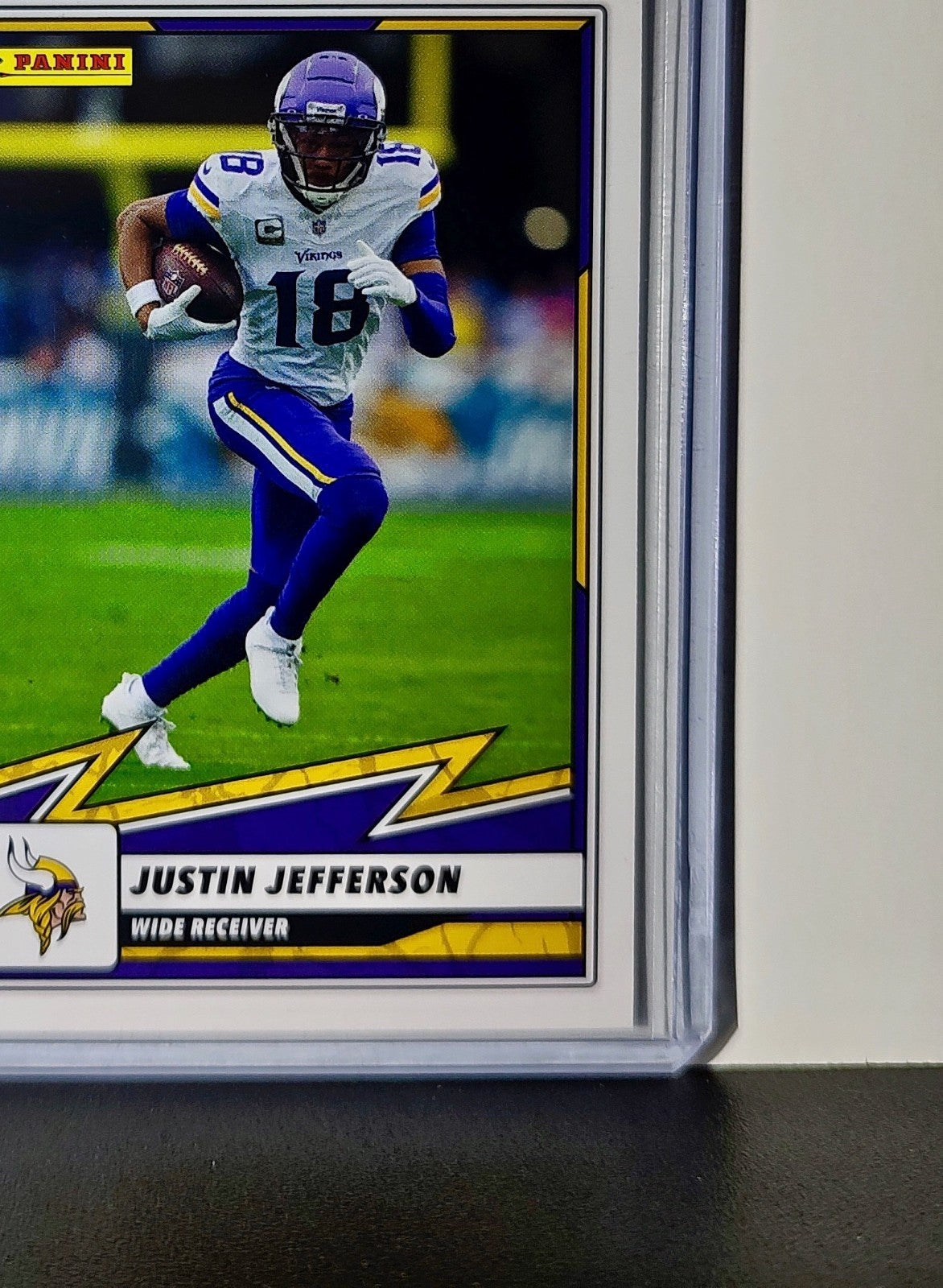 Justin Jefferson 2025 Panini NFL #29 Sticker Card Minnesota Vikings
