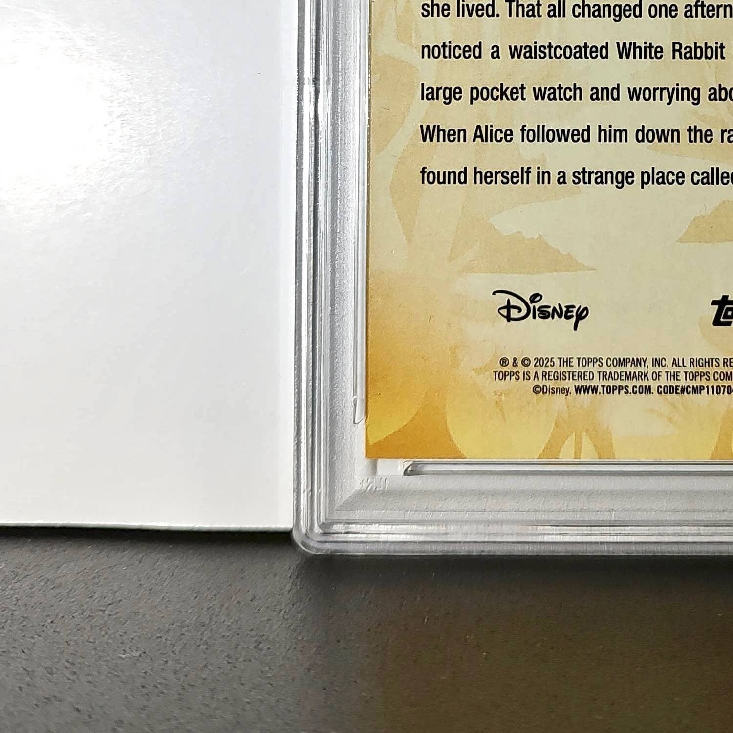 White Rabbit 2025 Topps Disney #FF-7 Furry Friends Card PSA 10 Gem