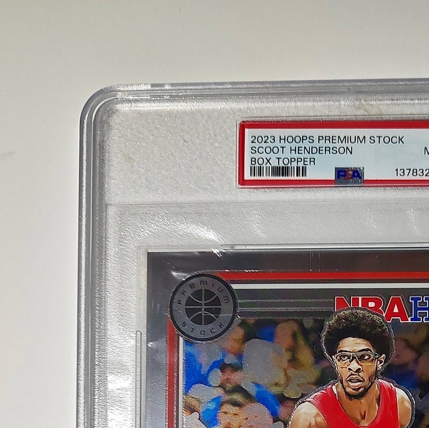 Scoot Henderson 2023 Panini Premium Stock NBA Hoops #3 Jumbo PSA 9 Mint
