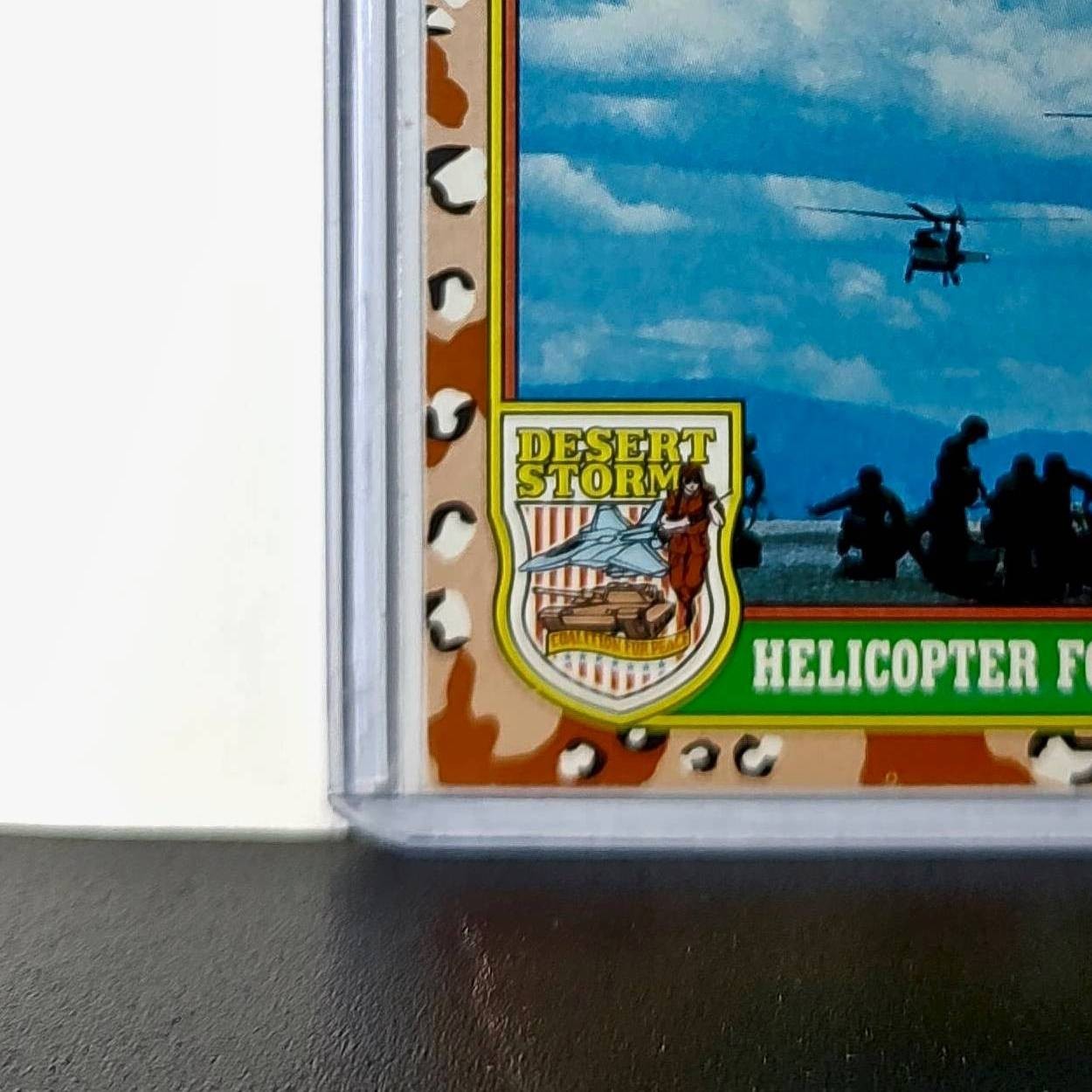 Helicopter Formation 1991 Topps Desert Storm #15 Card
