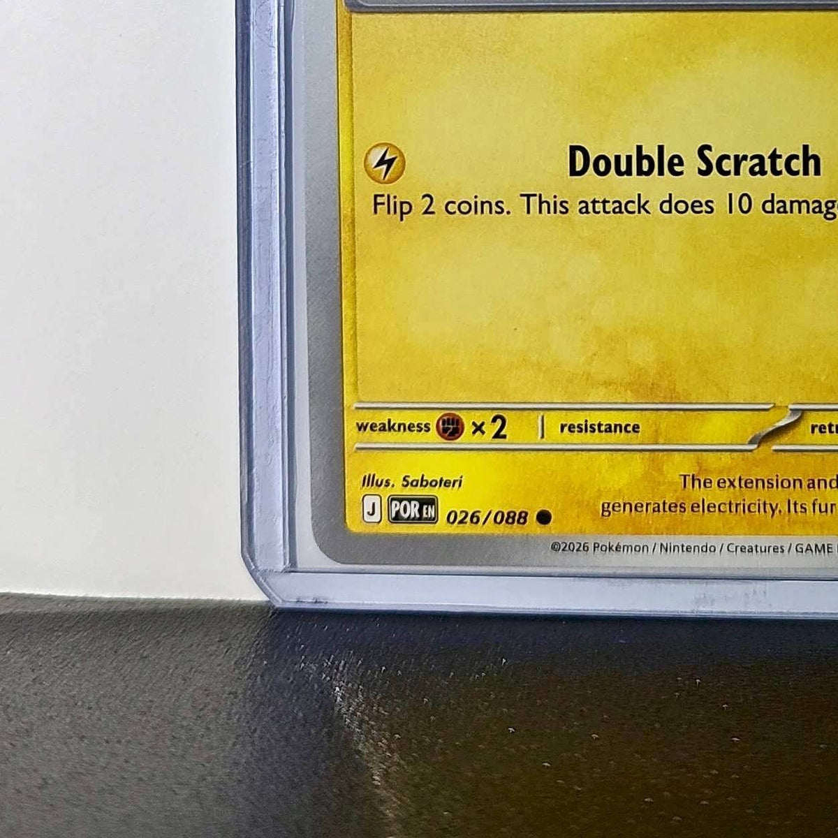 Pokemon Shinx HP70 Basic Lightning 026/088 2025 Perfect Order Mega Evolution