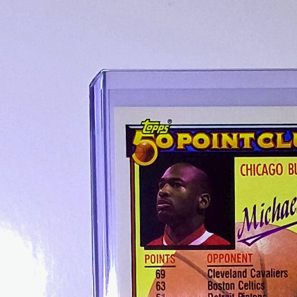 Michael Jordan 1992-93 Topps 50 Point Club #205 Basketball Chicago Bulls