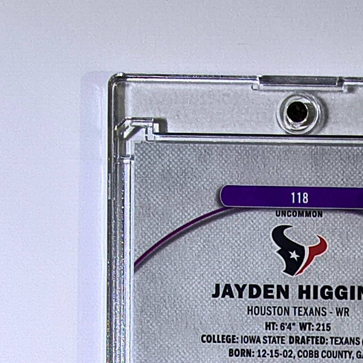 Jayden Higgins Rookie 2025 Topps Finest NFL #118 Uncommon Houston Texans 084/250