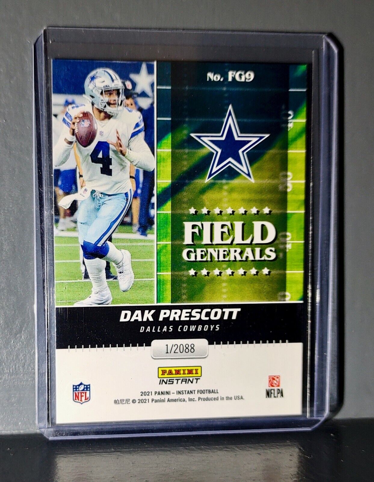 Dak Prescott 2021 Panini NFL Instant Field Generals #9 Rookie Card 1 of 2088