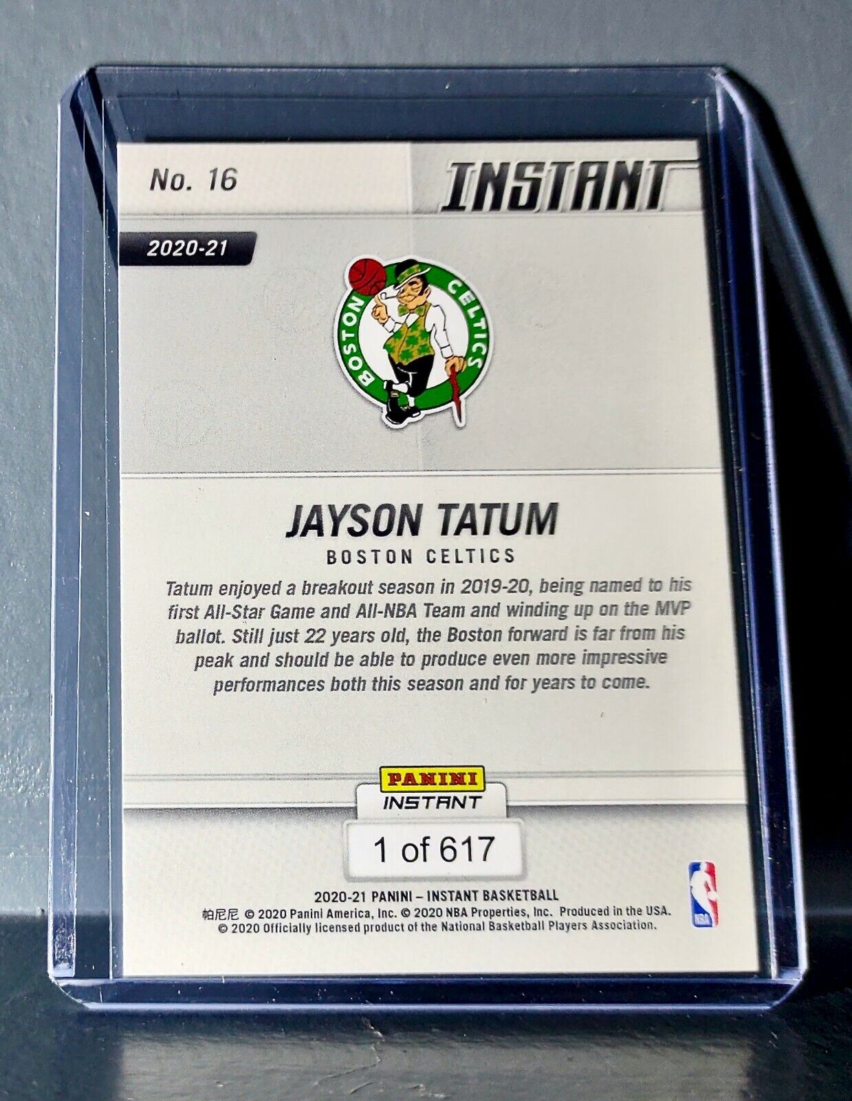 Jayson Tatum 2020-21 Panini NBA Tip-Off #16 Basketball Card 1 of 617