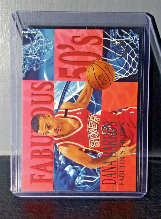 1995-96 Dana Barros Fleer Ultra Fabulous Fifties #1 Basketball Card