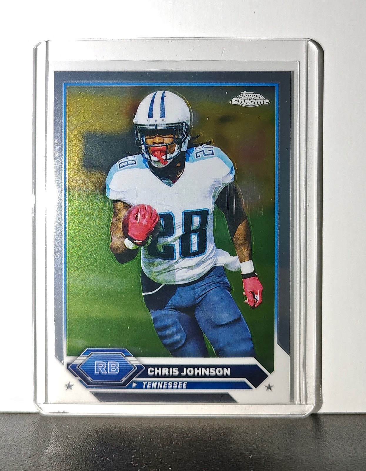 Chris Johnson 2023 Topps Chrome NFL #37 Card Tennessee Titans