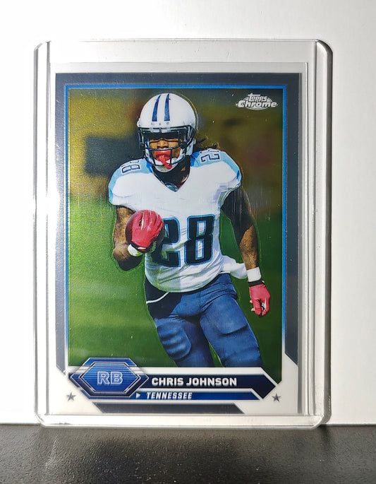Chris Johnson 2023 Topps Chrome NFL #37 Card Tennessee Titans