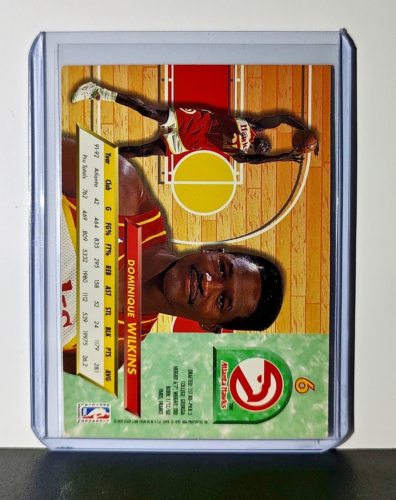 Dominique Wilkins 1992-93 Fleer Ultra NBA #6 Card Atlanta Hawks