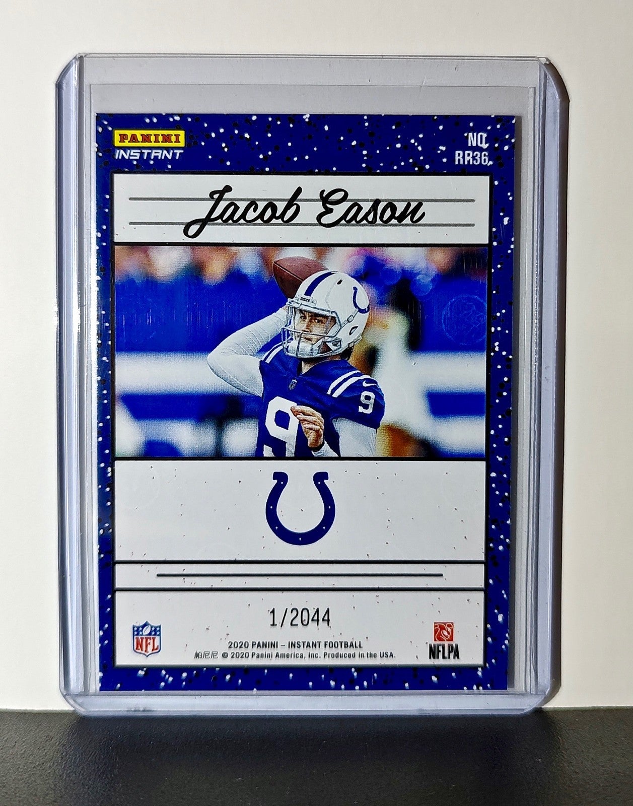 Jacob Eason Rookie 2020 Panini NFL #36 Rated Rookie Card Indianapolis Colts