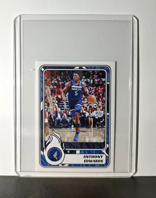 Anthony Edwards 2024-25 Panini NBA #385 Sticker Card Minnesota Timberwolves
